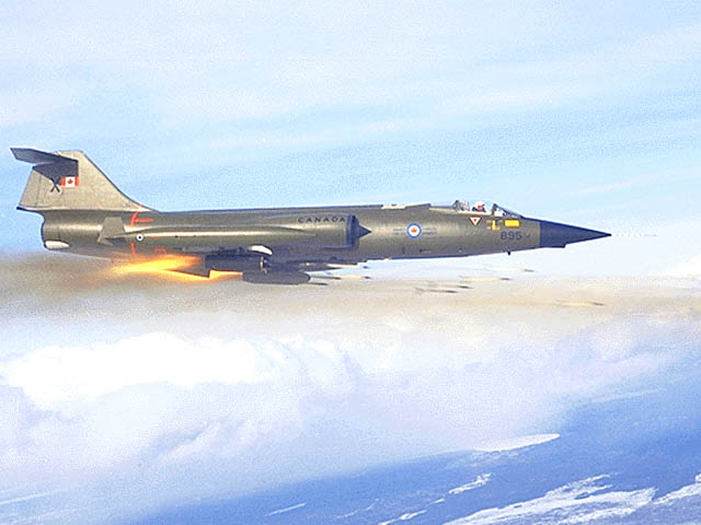 CF-104 firing rockets